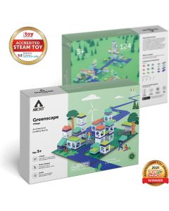 Bundle kit Arckit GO Eco with Greenscape Village. Architectural Building Blocks. STEAM Certified