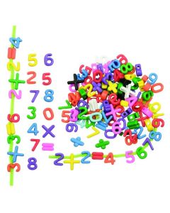 Chunky, plastic Math Beads, 264pk. introduce the concepts of counting and number. R2185