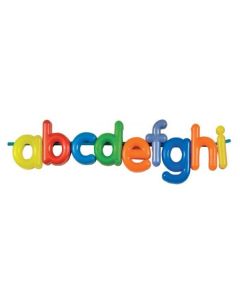 Roylco Lower Case Letter Beads, chunky, brightly colored alphabets, 288pk. R2186